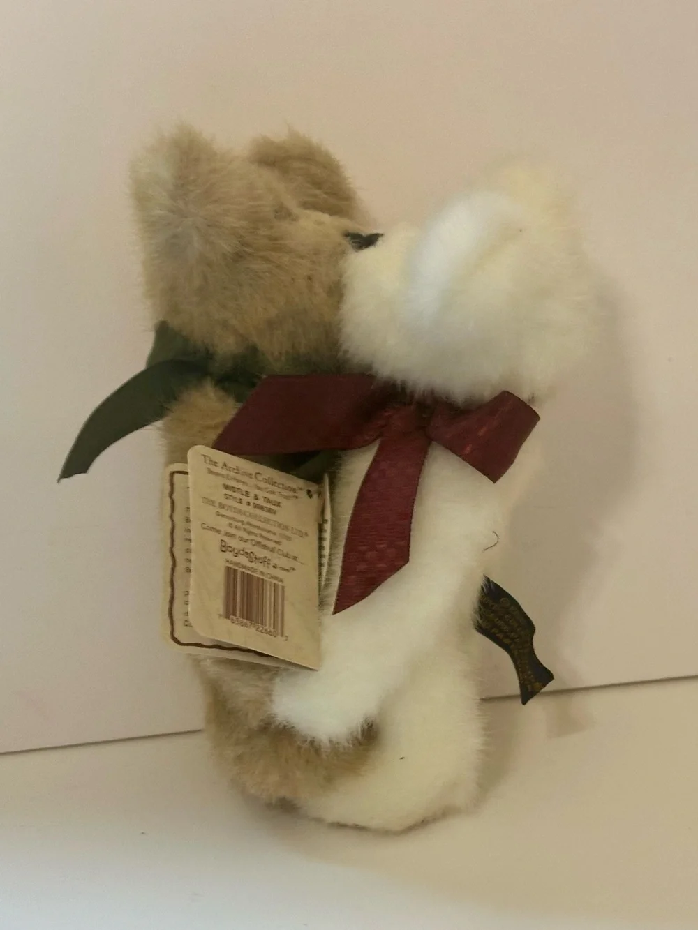 Boyds Bears Plush Mistle & Taux 99836V Kissing Mistletoe Christmas with Tags